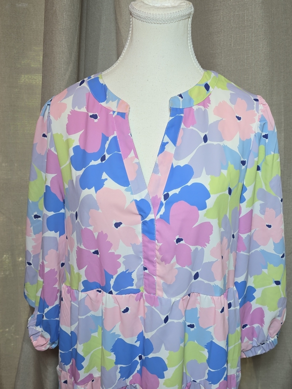Mary Square Pastel Floral Cameron Maxi Dress - Picture 3 of 11